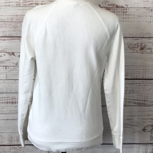 J.Crew Amour white crewneck size small popover sweater - Picture 9 of 10